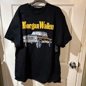 NWT Morgan Wallen Black Graphic Band Tee